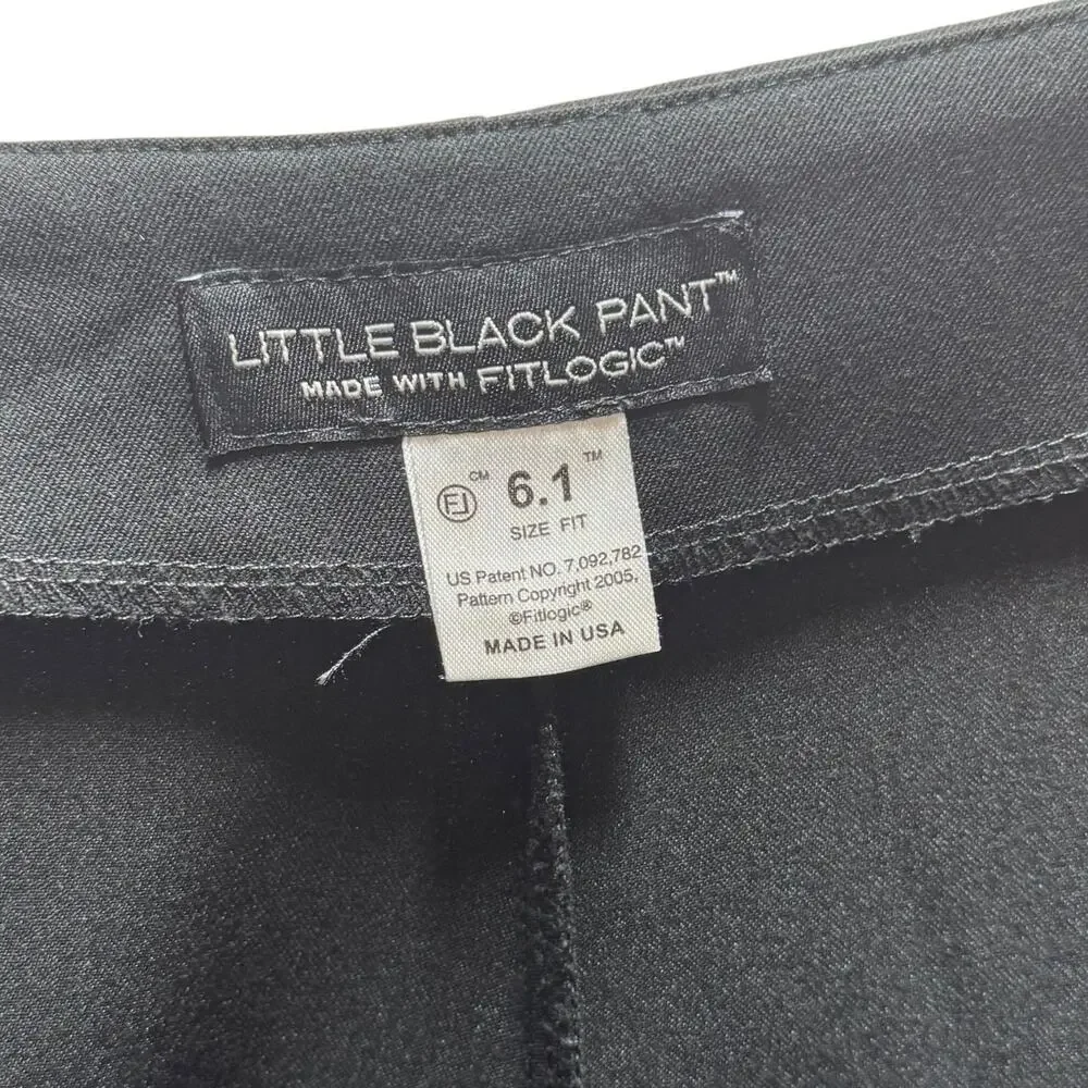 Little Black Pant FitLogic Side Zip Dress Pants Black 6
